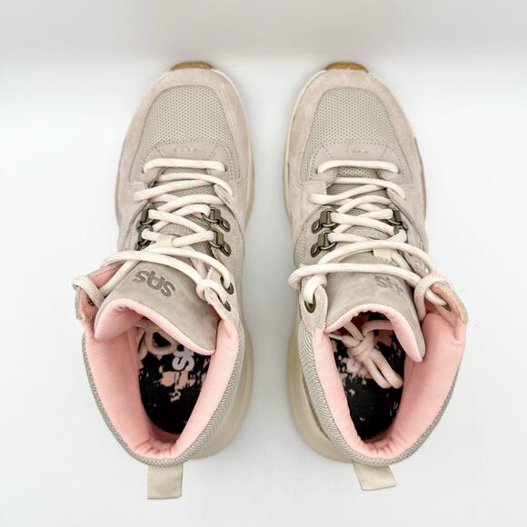 SAS Womens Hi Country-X Hiking Boots 7.5 M Taupe Pink Lace Up Lightweight NIB - Picture 10 of 12